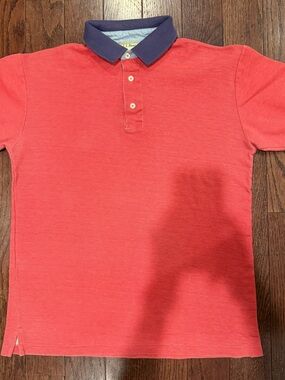 L.L. Vintage Casco Polo with Navy Contrast Collar 90s medium